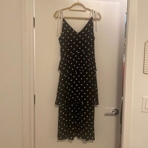 Purchased at Francesca’s. Black & white polka dot tiered dress